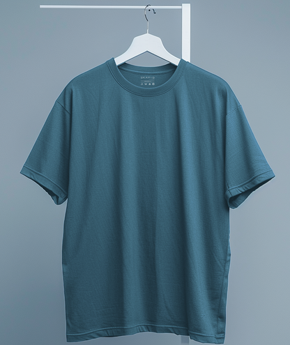 Steel Teal Oversized T-Shirt & Lounge Pants Co-Ords