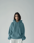 Turkish Blue Female Oversized Summer Hoodie