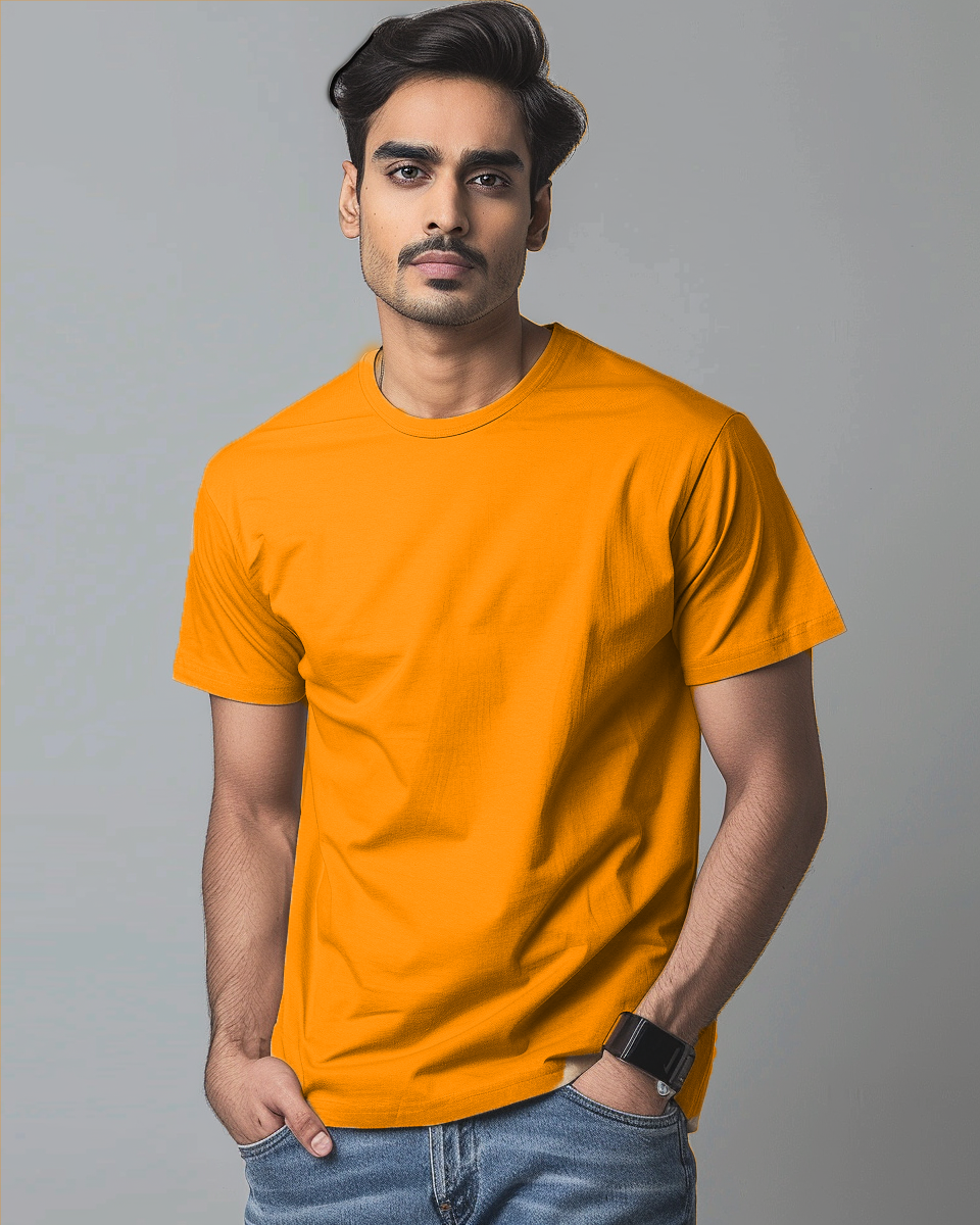 Yellow Orche Male Regular T-Shirt